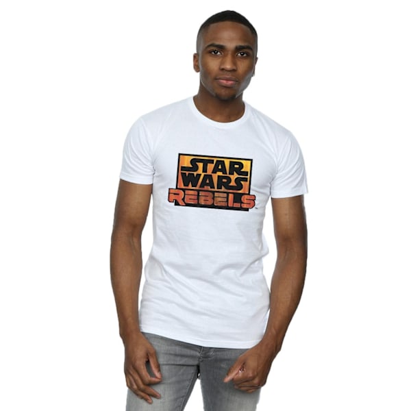 Star Wars Herr Rebel Logo T-shirt L Vit White L