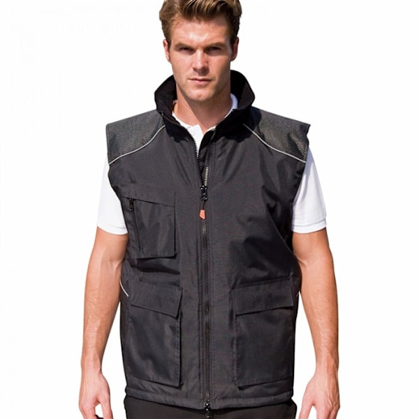 Result Unisex Work-Guard Vostex Bodywarmer / Gilet / Arbetskläder L Black L