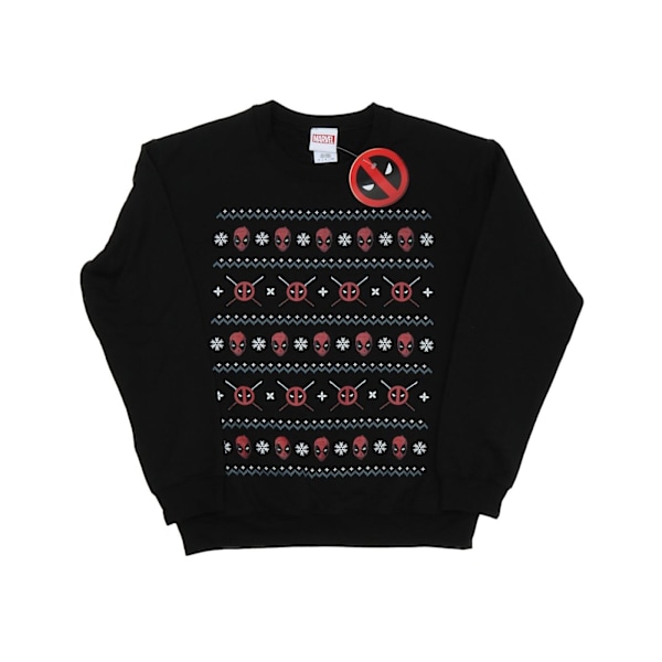 Marvel Herr Deadpool Jultröja XXL Svart Black XXL