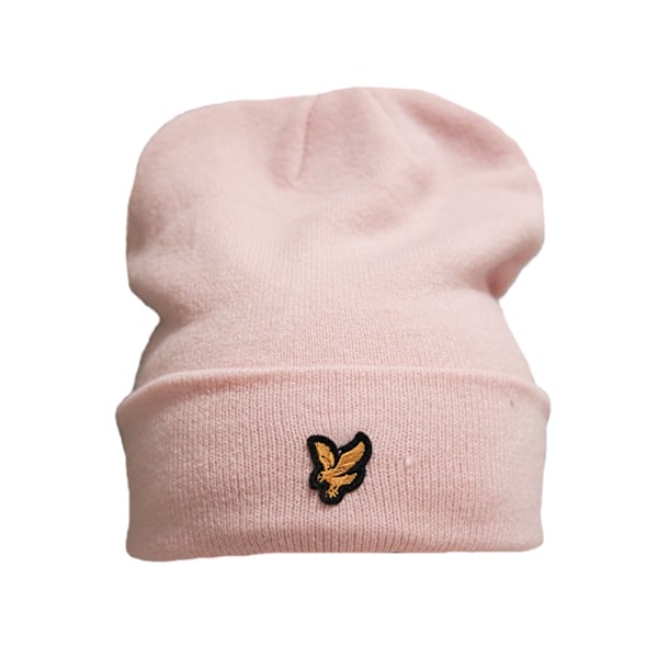 Lyle & Scott Unisex Beanie i Pastellrosa, One Size Pastel Pink One Size