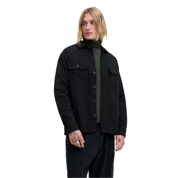 Jack And Jones Herr Overshirt S Svart Black S