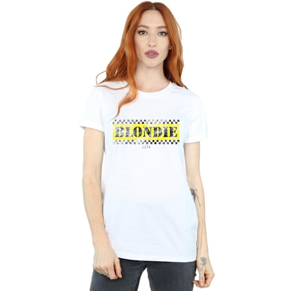 Blondie Dam/Kvinnor Taxi 74 Bomull Boyfriend T-Shirt XL Vit White XL