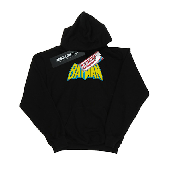 DC Comics Girls Batman Retro Logo Hoodie 9-11 år Svart Black 9-11 Years