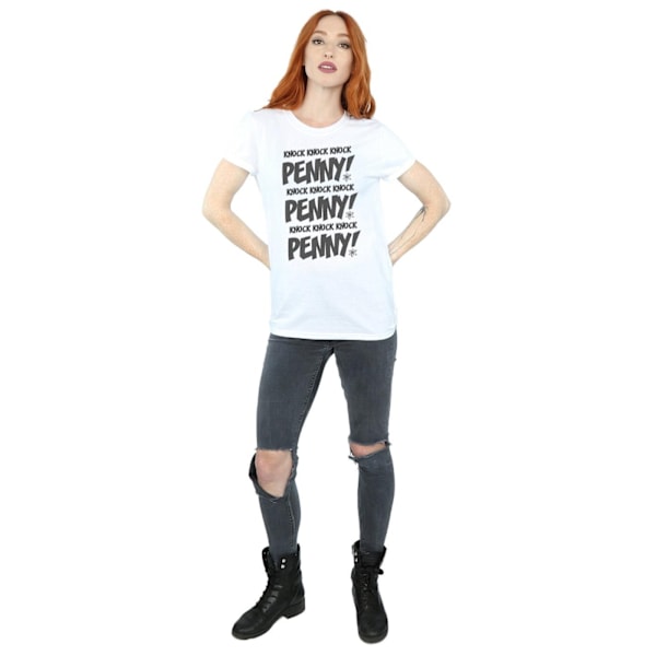The Big Bang Theory Dam/Damer Knock Knock Penny Bomull Pojkvän White M