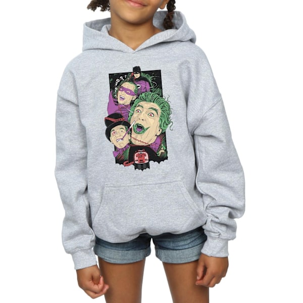 DC Comics Girls Batman TV-serie Rogues Gallery Hoodie 12-13 år Sports Grey 12-13 Years