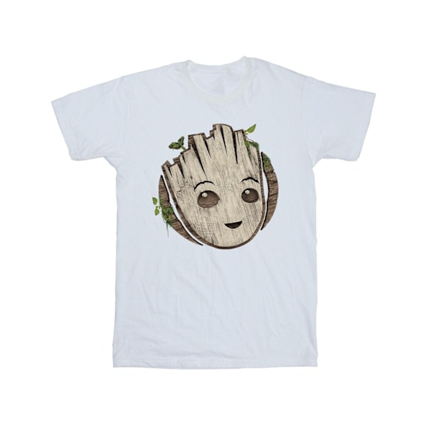 Marvel Girls I Am Groot Trähuvud Bomull T-shirt 3-4 år Vit White 3-4 Years