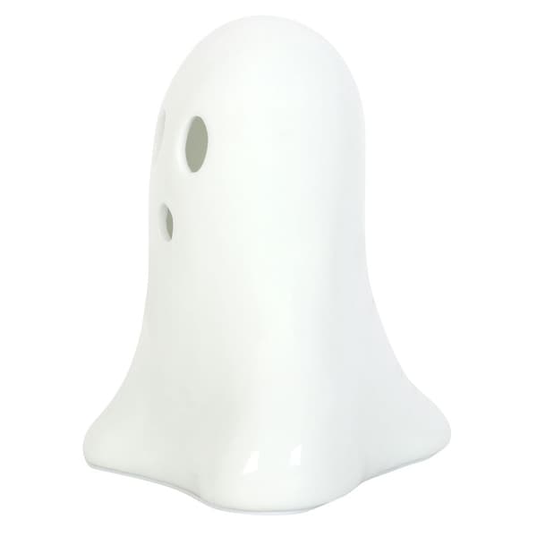 Something Different Hey Boo Spöke Keramiklampa (Batterier Ingår) White One Size