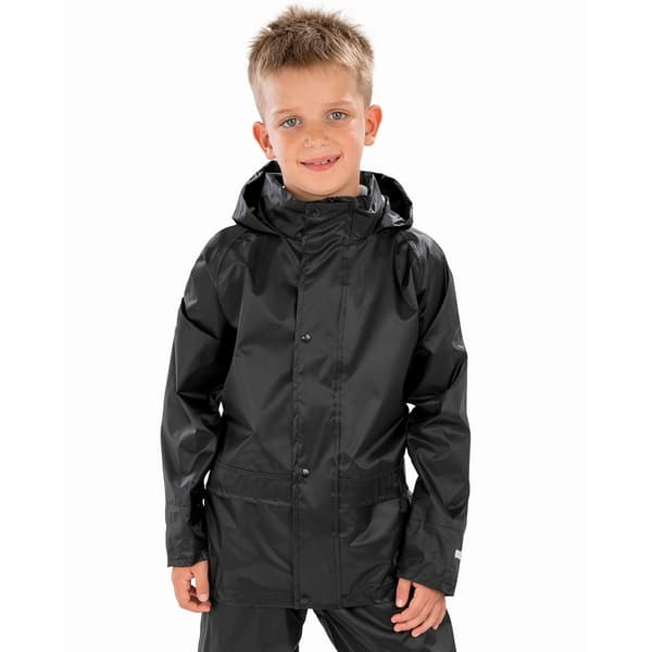 Result Core Barn/Barn Core Regnrock 5-6 År Svart Black 5-6 Years