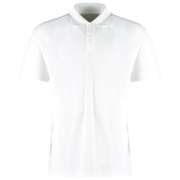 Kustom Kit Herr Micro Mesh Kortärmad Polotröja M Vit White M