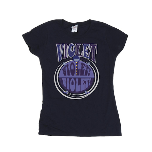 Willy Wonka Dam/Dam Violet Turning Violet Bomull T-shirt Navy Blue L