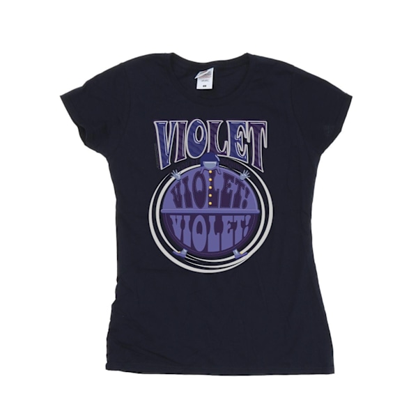 Willy Wonka Dam/Dam Violet Turning Violet Bomull T-shirt Navy Blue M