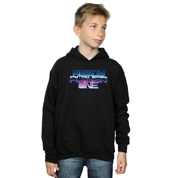 Ready Player One Boys Gradient Logo Hoodie 12-13 år Svart Black 12-13 Years