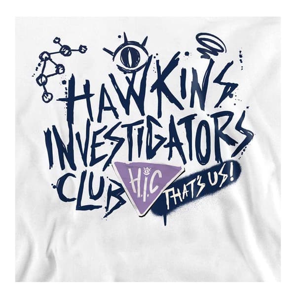 Stranger Things: Tales from ´85 Unisex Vuxen Hic Scribble Tröja White L