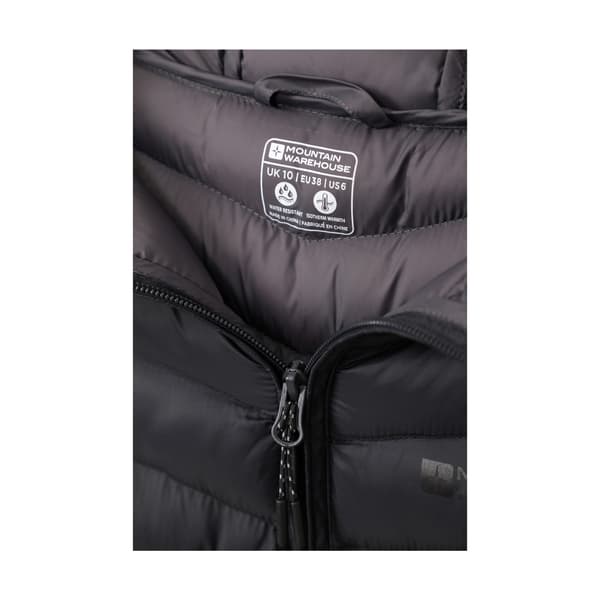 Mountain Warehouse Dam/Damer Florence Lång Vadderad Jacka 18 Black 18 UK