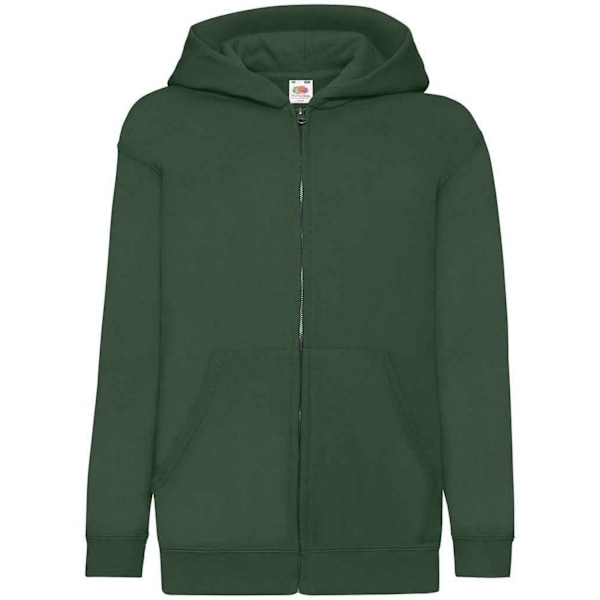 Fruit Of The Loom Barnkläder/Barn Huvtröja 5-6 År Grön Bottle Green 5-6 Years