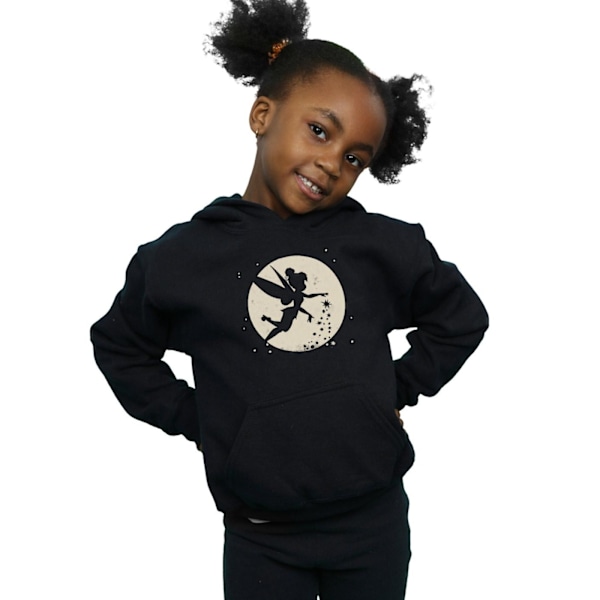 Disney Girls Tinkerbell Moon Cropped Hoodie 7-8 år Svart Black 7-8 Years