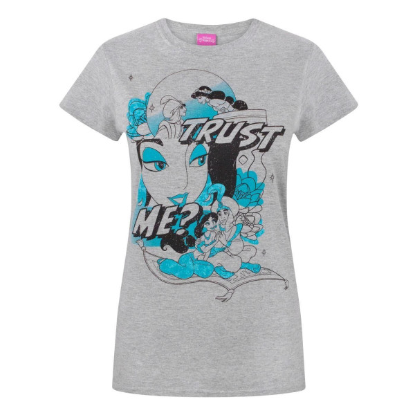 Disney Dam/Dam Aladdin Trust Me T-shirt XX-Large Grå Grey XX-Large