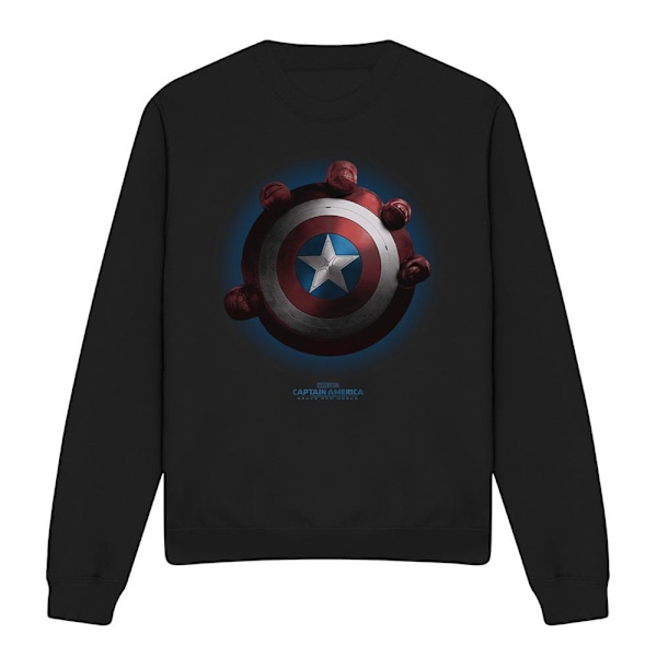 Captain America: Brave New World Unisex Vuxen Röd Hulk Sköld S Black L
