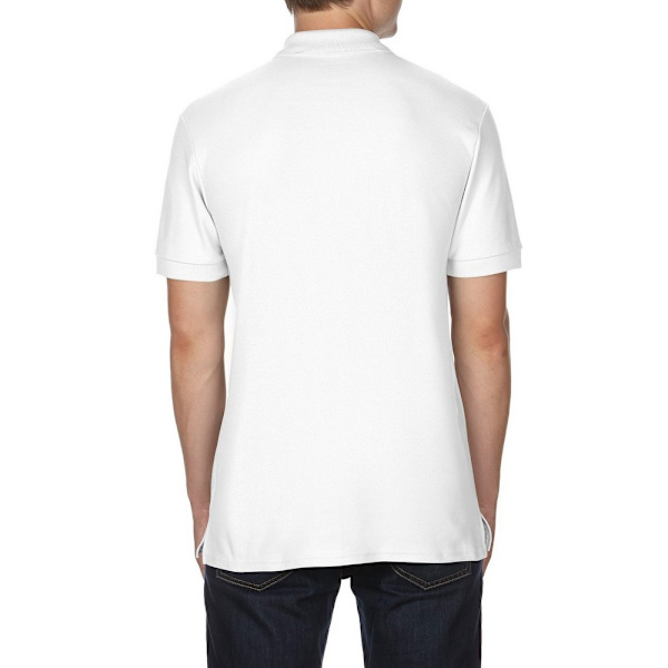 Gildan Premium Cotton Sport Double Pique Poloskjorta 3XL Vit White 3XL