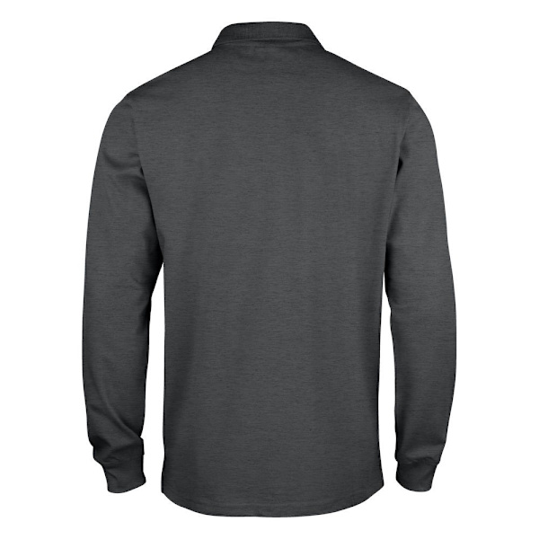 Clique Classic Lincoln långärmad poloskjorta XS svart/grå Black/Grey XS