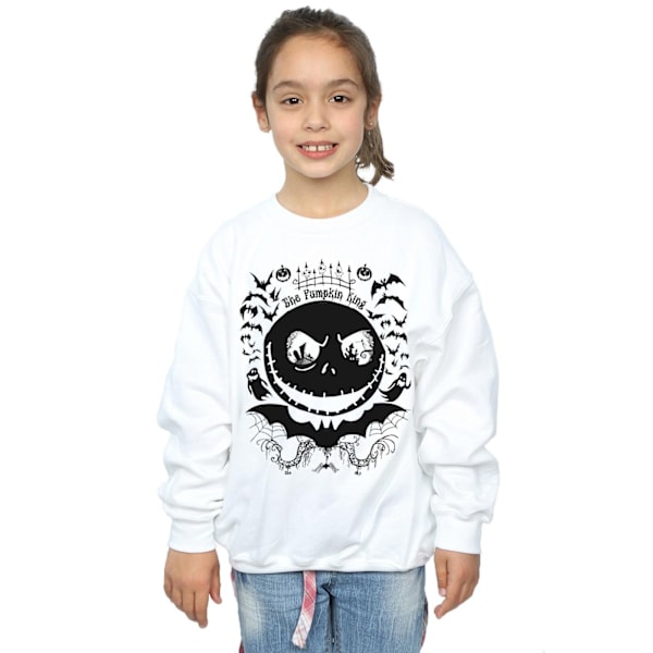 Disney Girls Nightmare Before Christmas Jack The Pumpkin King S White 12-13 Years