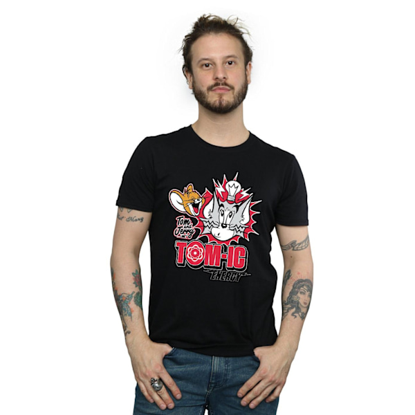 Tom And Jerry Tomic Energy T-shirt L Svart Black L