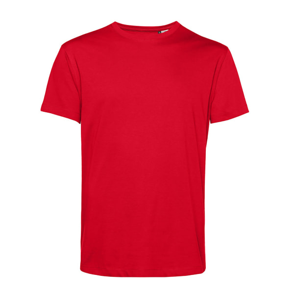 B&C Mens Organic E150 T-Shirt L Röd Red L