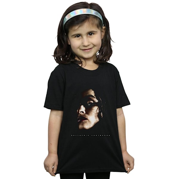 Harry Potter flickor Bellatrix Lestrange porträtt bomull T-shirt Black 7-8 Years