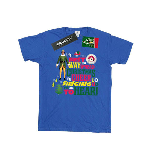 Elf Herr Julstämning T-shirt XXL Royal Blue Royal Blue XXL