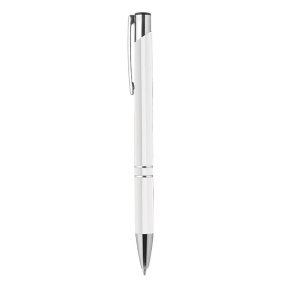 MidOcean Bern Kulspetspenna med Tryckknapp One Size Vit White One Size