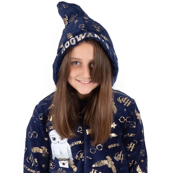 Harry Potter Barn/Barnkläder Pyjamas 8-9 År Marinblå/Guld Navy/Gold 8-9 Years