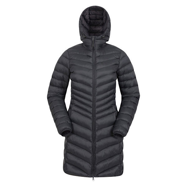Mountain Warehouse Dam/Dam Florence Lång Vadderad Jacka 6 Black 6 UK