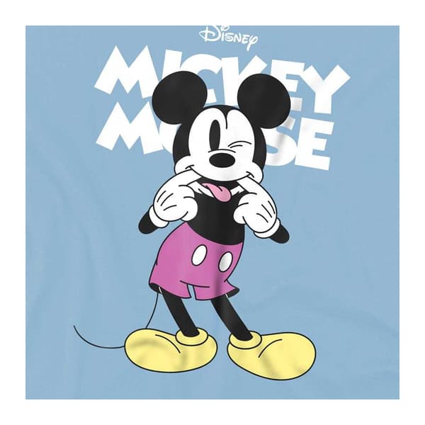Disney Barn/Barn Musse Pigg Silly Face Tröja 7-8 år Light Blue 7-8 Years