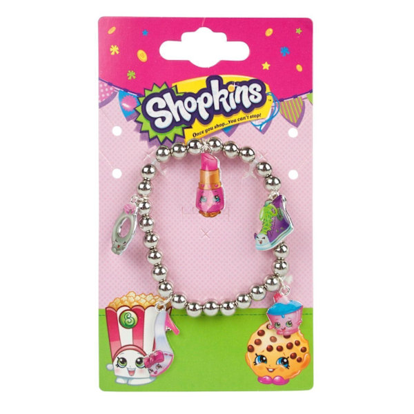 Shopkins Girls Series 3 Charm Armband En Storlek Silver Silver One Size