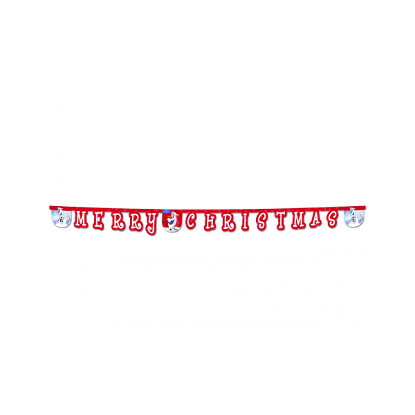 Frozen Olaf Christmas Banner One Size Röd/Vit Red/White One Size