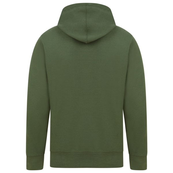 Casual Classics Ringspunnen hoodie i bomull för män XXL Militärgrön Military Green XXL