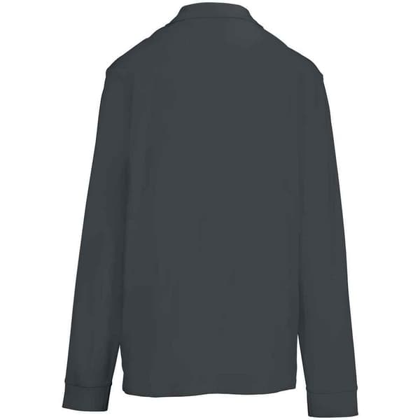 SOLS Unisex Piqué Långärmad Pikétröja L Musgrå Mouse Grey L