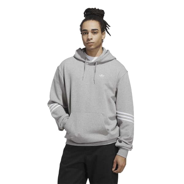Adidas Herr Classics Bomullshuvtröja S Grå Grey S