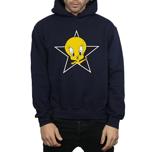 Looney Tunes Tweety Pie Star Hoodie 3XL Marinblå Navy Blue 3XL