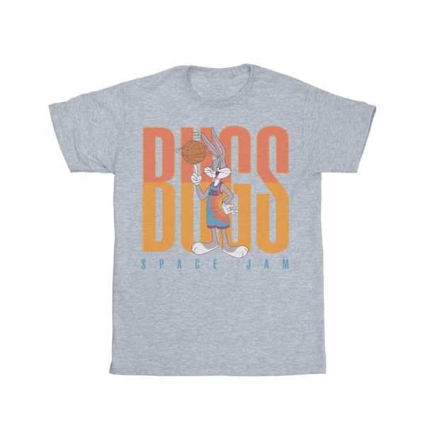 Space Jam: A New Legacy Herr Bugs Bunny Basket Spin T-shirt Sports Grey 4XL