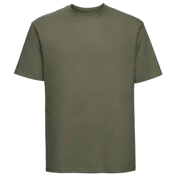 Russell Herr T-shirt i ringspun bomull, klassisk modell, M, mocca Mocha M
