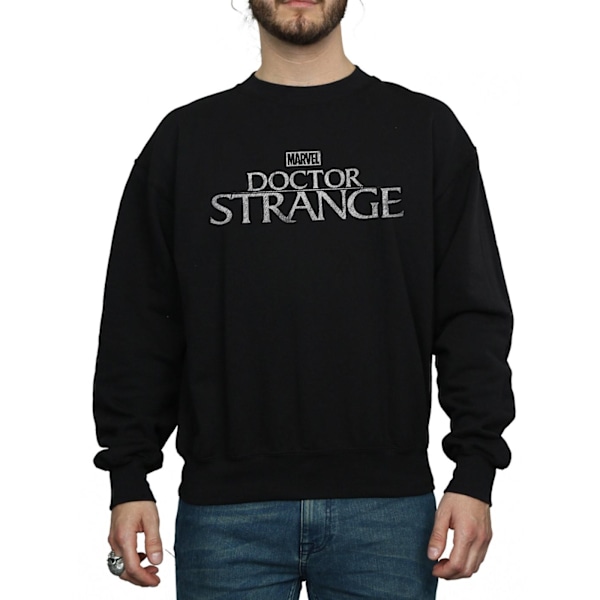 Marvel Herr Doctor Strange Logotyp Sweatshirt M Svart Black M