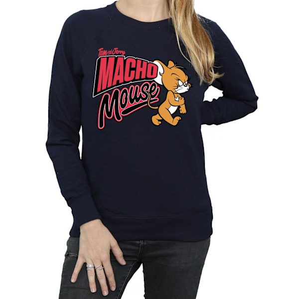Tom And Jerry Dam/Dam Macho Mouse Sweatshirt XL Marinblå Navy Blue XL