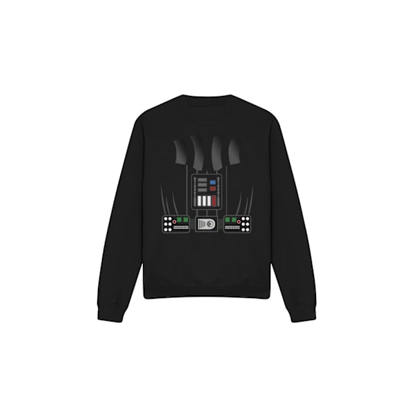 Star Wars Unisex Vuxen Darth Vader Kostym Sweatshirt S Svart Black S