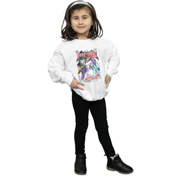 DC Comics Girls Batman Joker Spelkortsomslag Sweatshirt 9-11 White 9-11 Years