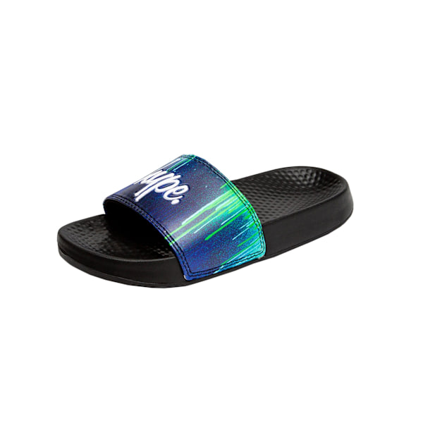 Hype Childrens/Kids Pacific Drips Sliders 11 UK Barn Svart/Blå Black/Blue/White 11 UK Child