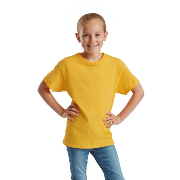 Fruit of the Loom Barn/Barn Original T-shirt 9-11 år Su Sunflower 9-11 Years