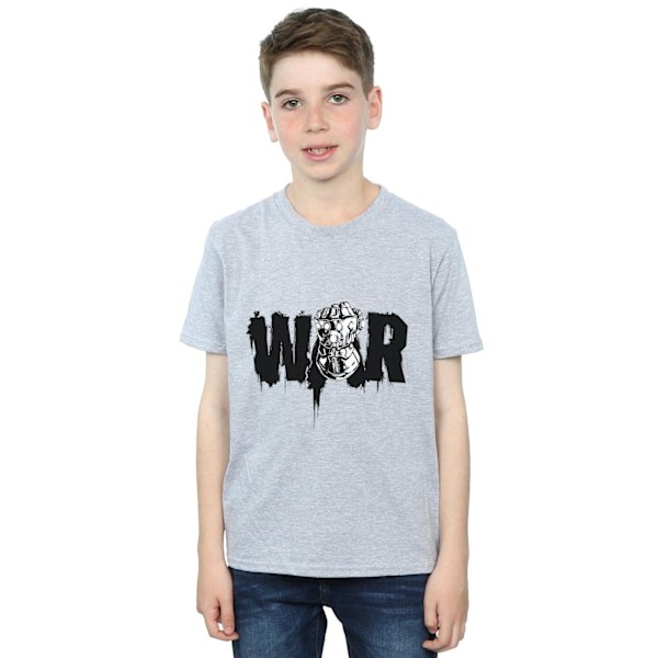 Marvel Boys Avengers Infinity War Fist T-Shirt 9-11 år Sport Sports Grey 9-11 Years