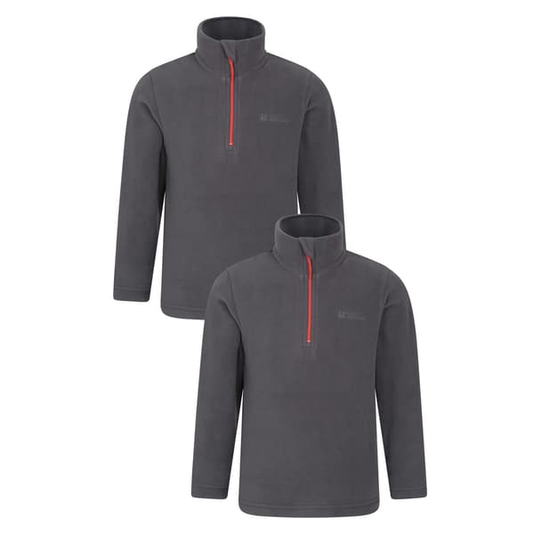 Mountain Warehouse Barn Fleece (2-pack) för barn 7-8 år Grey 7-8 Years