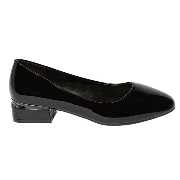 Dorothy Perkins Damskor/Kvinnors Percie Pumps med Låg Blockklack 5 UK True Black 5 UK